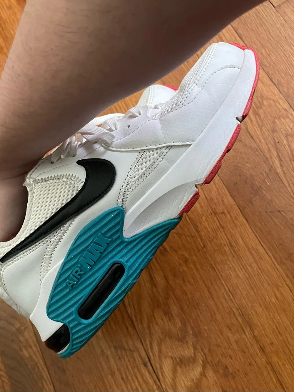 Nike Air White and Black Low-Top Sneakers